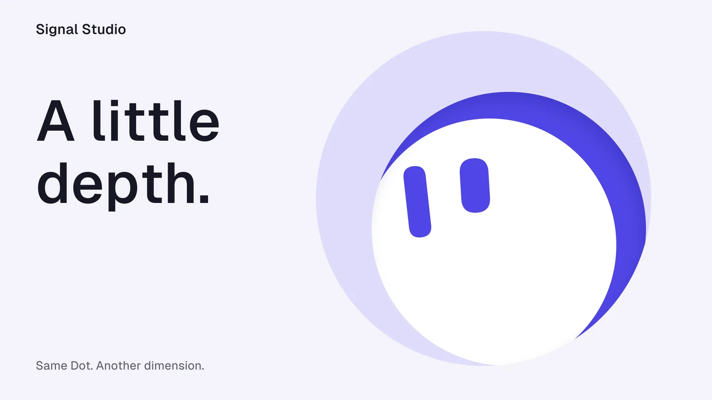White Dot looks through offset circular windows cut into pale lavender paper.